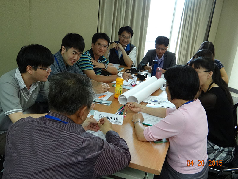 種子人員腦力激盪並分組討論